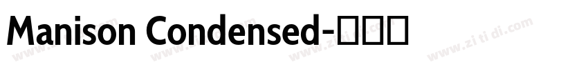 Manison Condensed字体转换